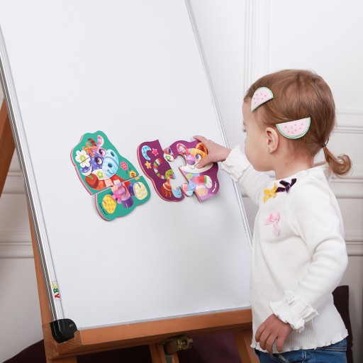 Weiche Baby Magnetpuzzles «Kuh-Katze»