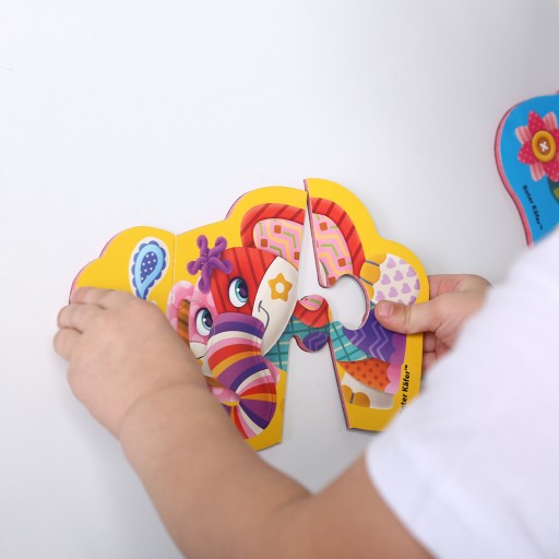 Weiche Baby Magnetpuzzles «Elefant-Krokodil»