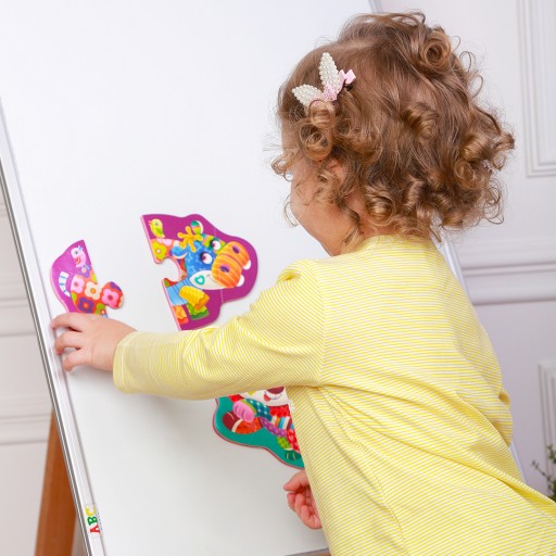 Weiche Baby Magnetpuzzles «Löwe-Nilpferd»