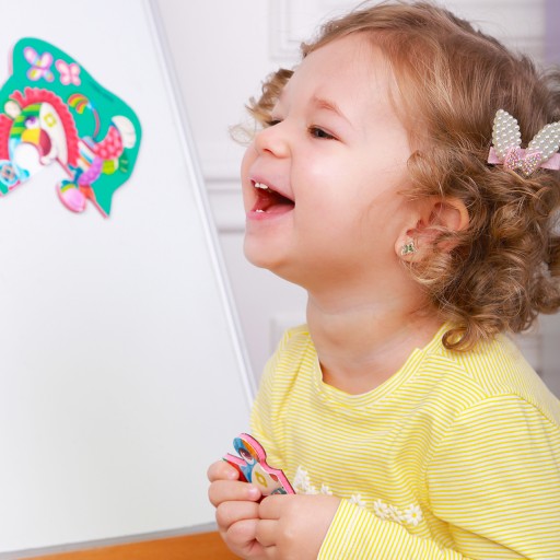 Weiche Baby Magnetpuzzles «Löwe-Nilpferd»